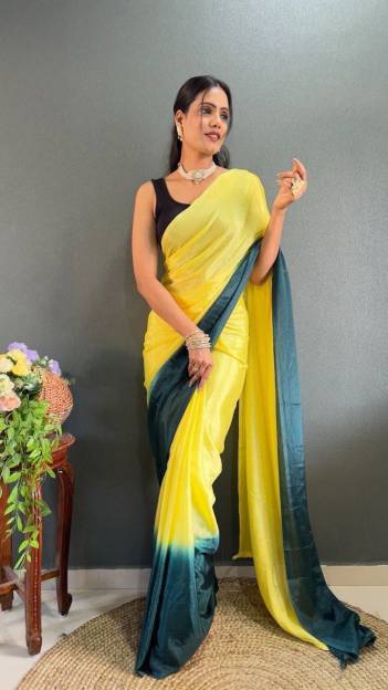 LC 100 BY SAGAR IMPEX SOFT CHINON READYMADE SAREE EXPORTER IN SURAT